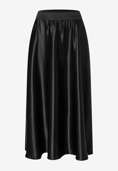 More & More Satin Skirt black