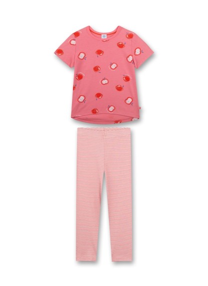 Sanetta Pyjama short, allover faded pink